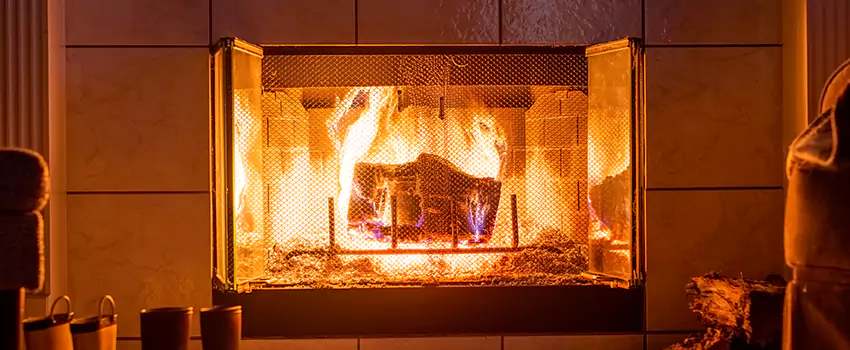 Mendota Hearth Landscape Fireplace Installation in Ithaca, New York